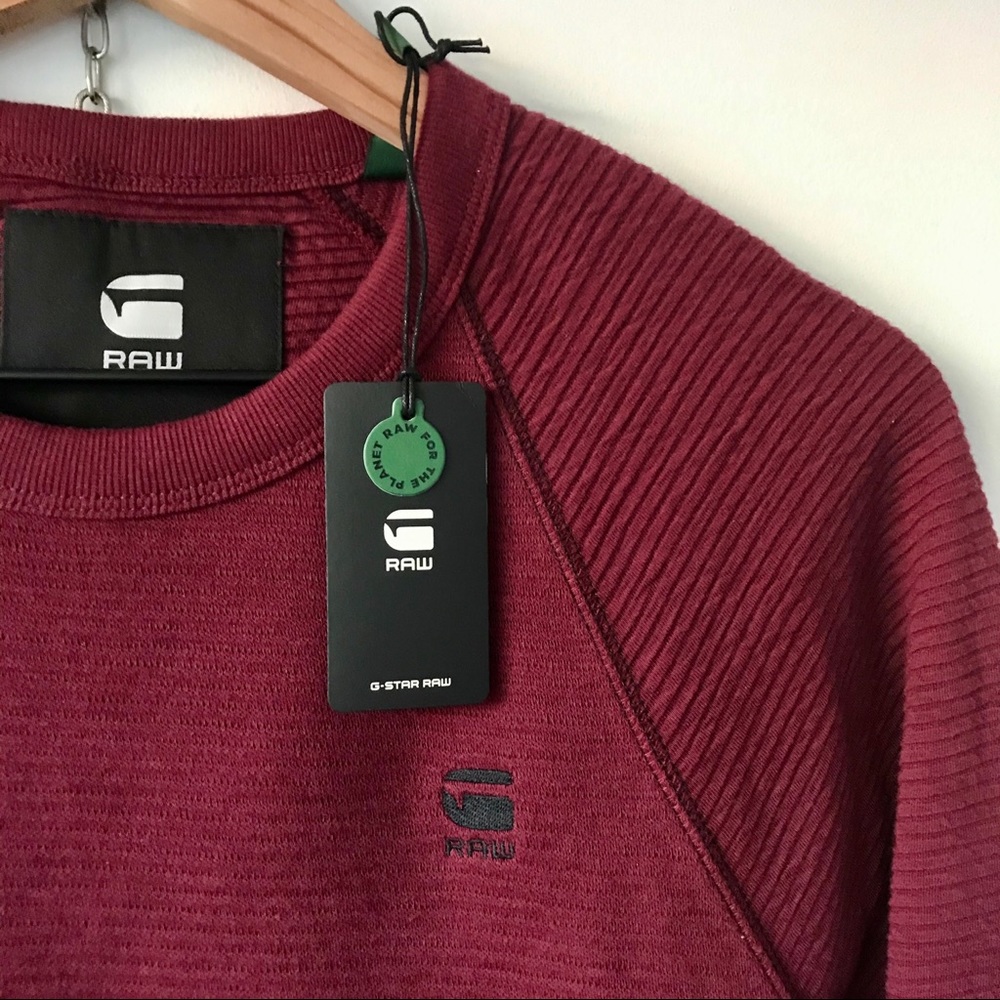 G-star Jirgi Red Raglan Long sleeve sweatshirt